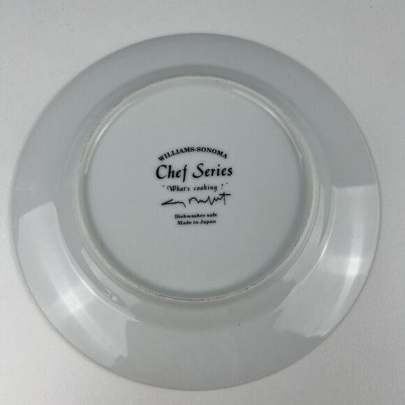 CHEF SERIES Salad Dessert Plate Williams Sonoma Guy Buffet “What’s Cooking” - Picture 3 of 4